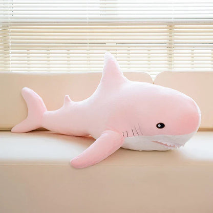 Rainbow Shark Plush Doll - Soft, Colorful Sea Creature Pillow for Kids