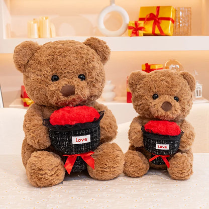 Rose Bear Plush Doll