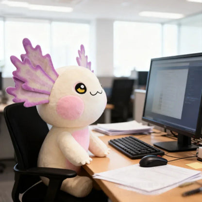 Kawaii Axolotl Plush Toy 25cm Soft Stuffed Animal for Kids