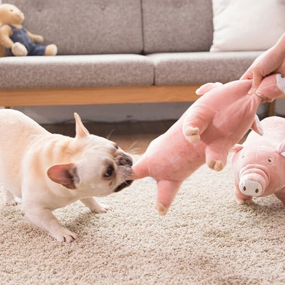 Cute Plush Pig Chew Toy for Dogs