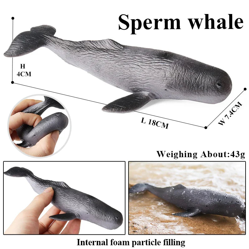 Sea Life Animals Soft Action Figures
