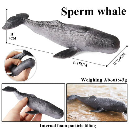 Sea Life Animals Soft Action Figures