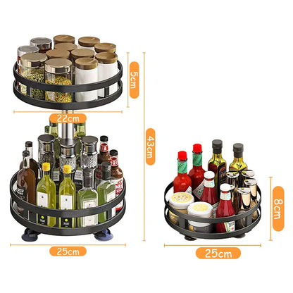 360 Rotating Spice Rack Organizer