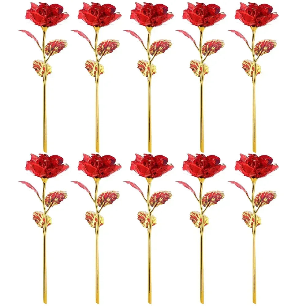 24K Eternal Gold Rose in Glass Dome