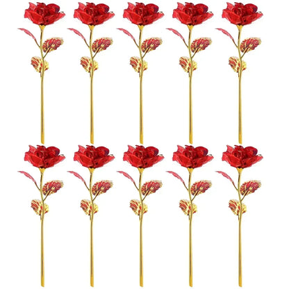 24K Eternal Gold Rose in Glass Dome