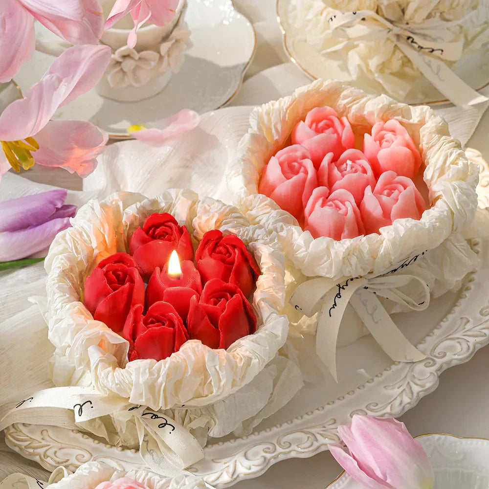 Mother's Day Scented Flower Candle Gift Box