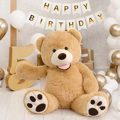 Giant Teddy Bear Plush with Big Footprints 39 Inch