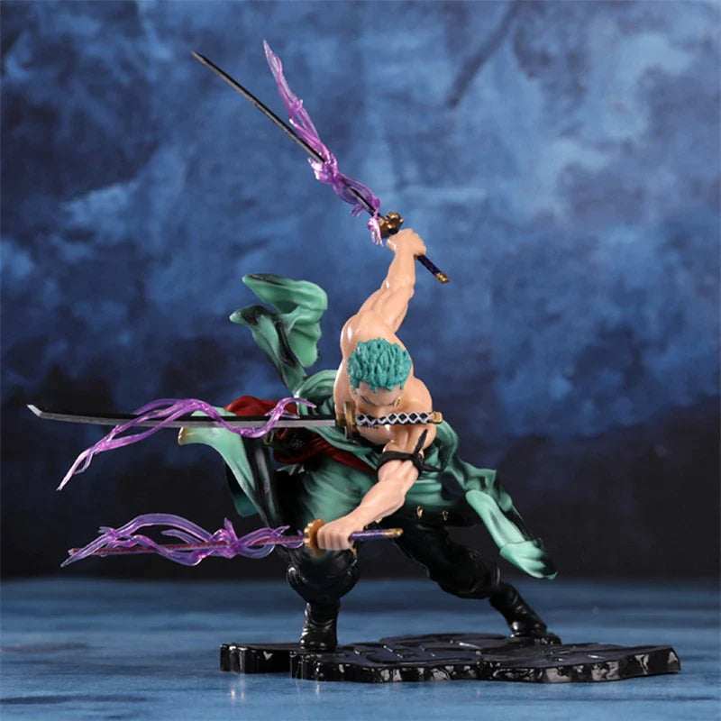 Roronoa Zoro Three-blade Sa-maximum Action Collection Figurine