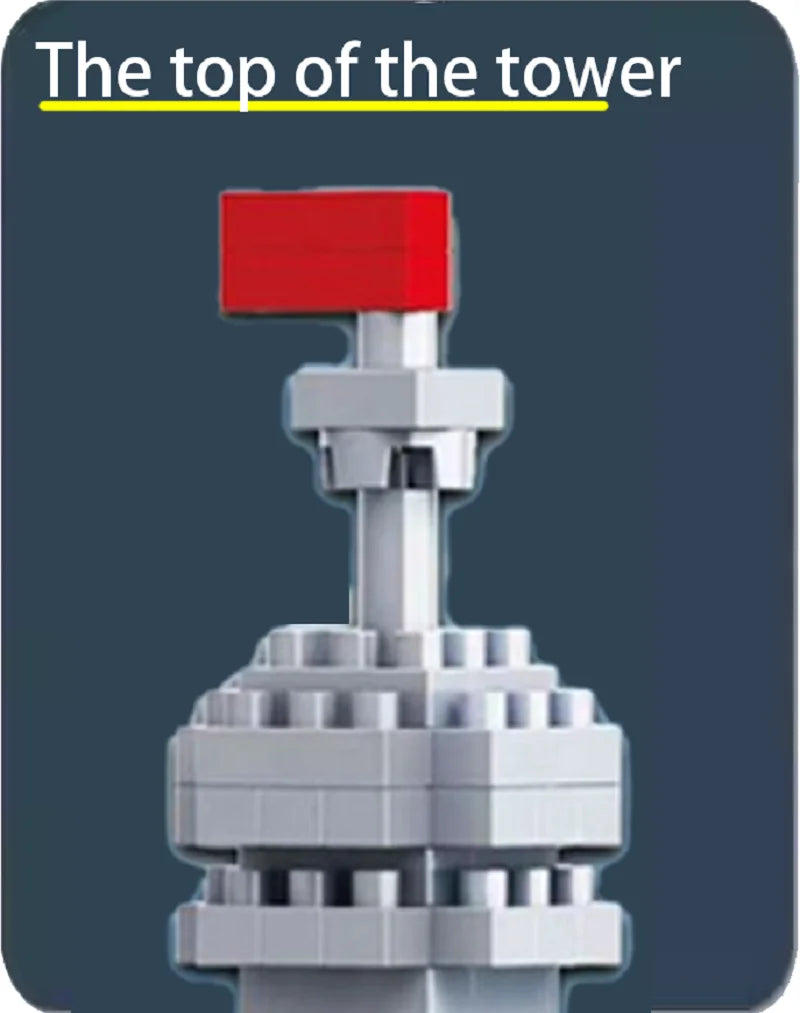 City Building Tower DIY Assembly Puzzle Creative Micro Brick