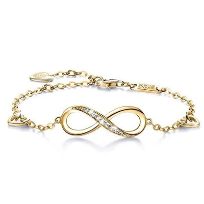 Infinity Endless Love Symbol Charm Adjustable Bracelet