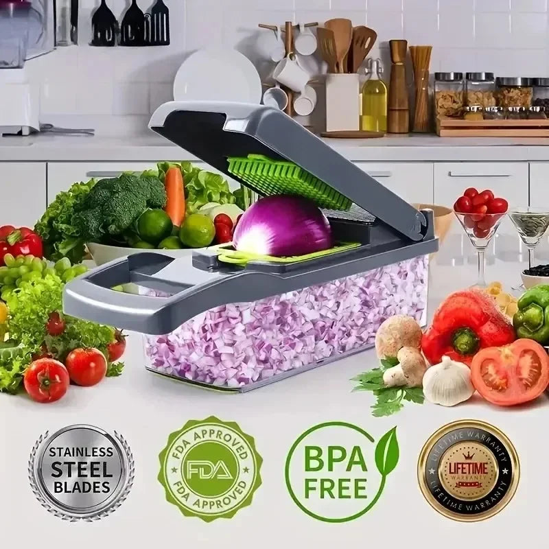 16-In-1 Multifunctional Vegetable Chopper