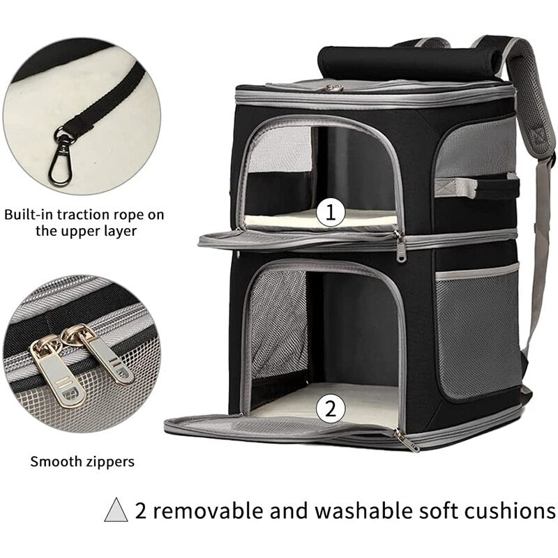 Double Layer Cat Backpack