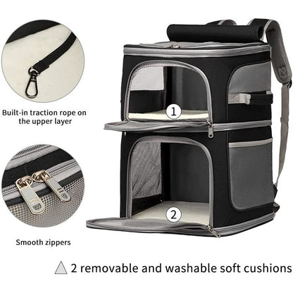 Double Layer Cat Backpack