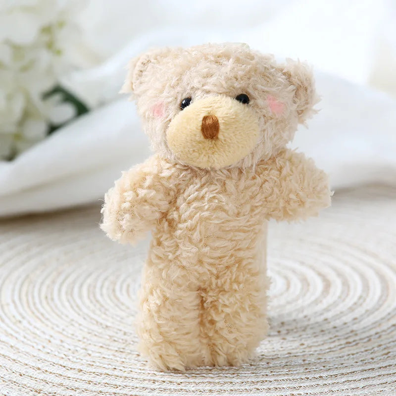 12cm Plush Teddy Bear Keychain Soft Stuffed Animal Pendant for Gifts