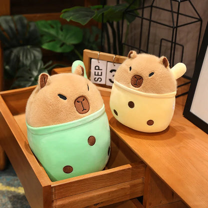 Capibara Cuddle Buddy: Plush Throw Pillow & Doll for Kids' Joy