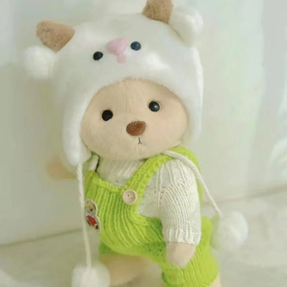 Handmade Teddy Bear Plush Doll with Outfit 30cm