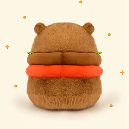 Capybara Burger Plush Toy - Adorable Soft Stuffed Animal Pillow