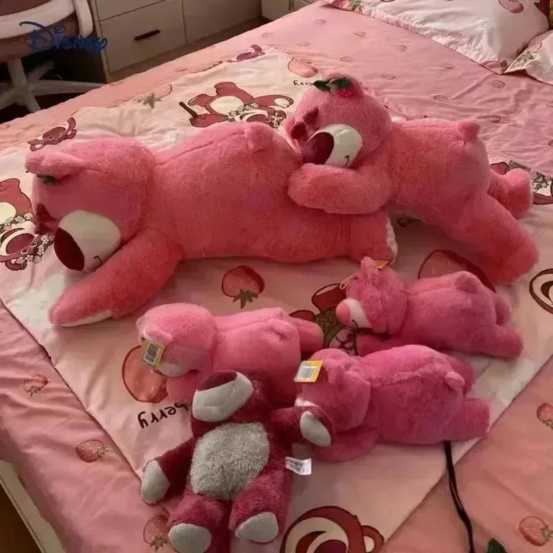 Lotso Plush Bear - Soft Strawberry Plush Pillow for Kids and Collectors