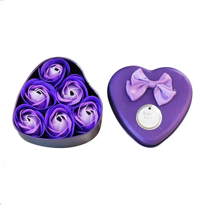 Soap Rose Scented Flower Gift Set for Home Decor and Special Occasions