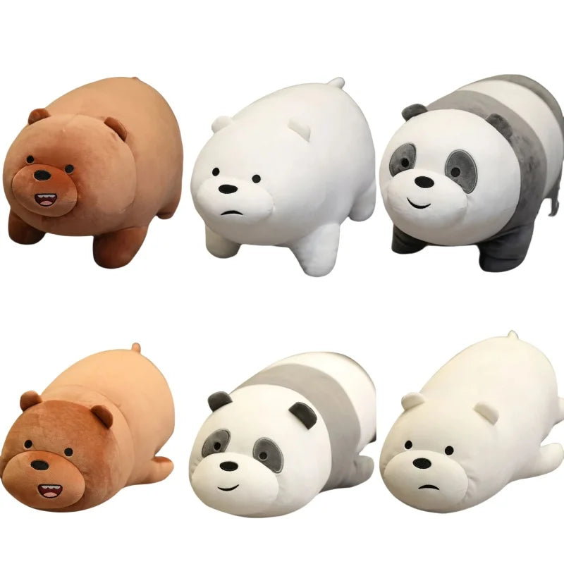 We Bare Bears Plush Toys Grizzly Panda Ice Bear Doll