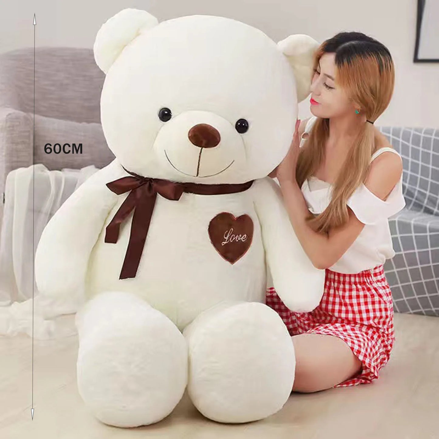 Large Soft Plush Bear Hug Pillow
