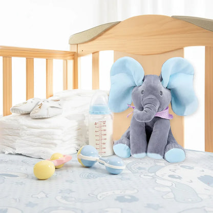 Interactive Singing Elephant Plush Toy with Moving Ears