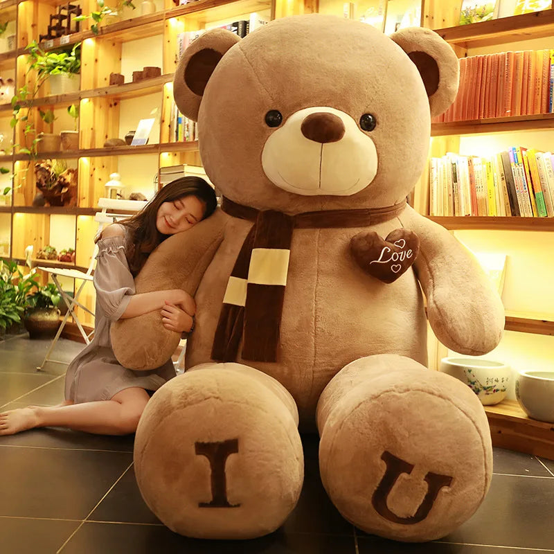 Giant 100cm Plush Teddy Bear - Soft Stuffed Animal for All Occasions