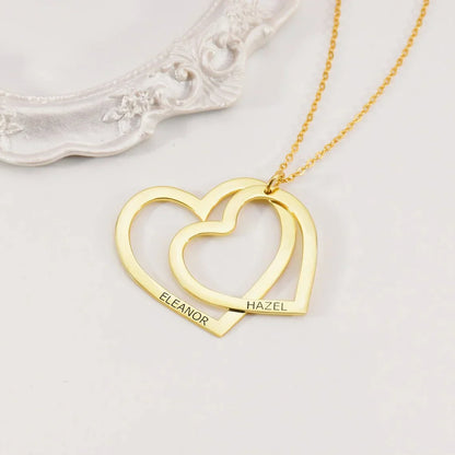 Personalized Heart Name Necklace in Stainless Steel