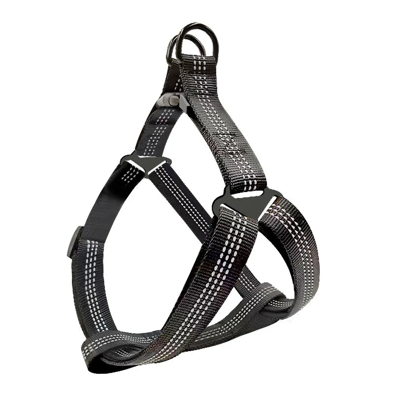 Adjustable Reflective Y-Harness Leash for Dogs