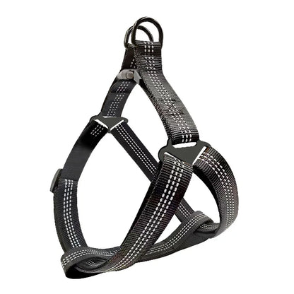 Adjustable Reflective Y-Harness Leash for Dogs