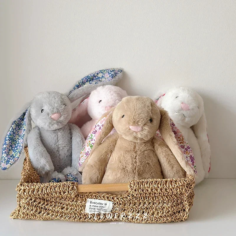 Floral Bunny Plush Toy 30cm