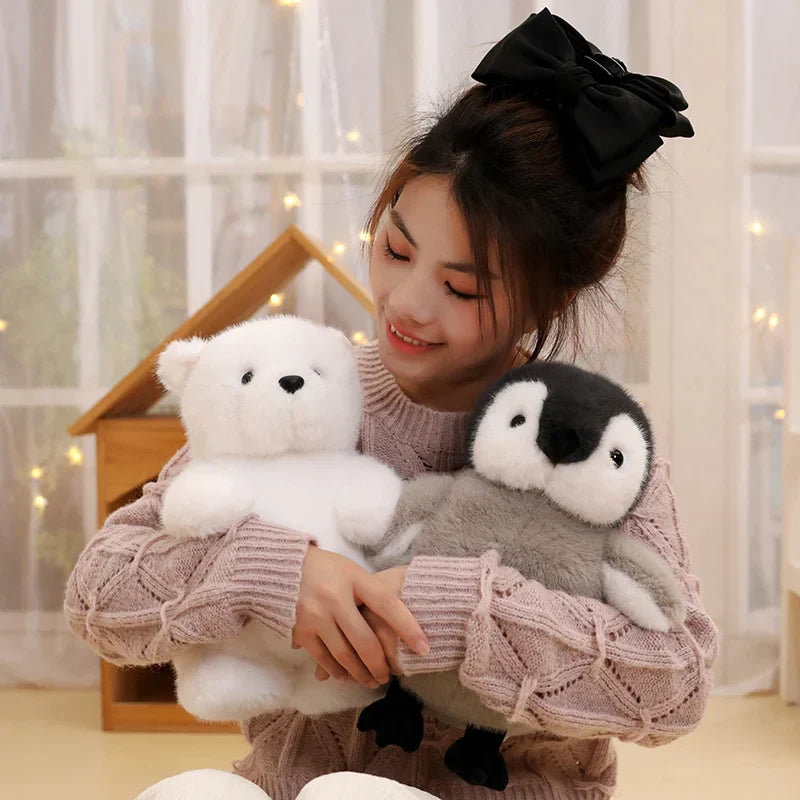 Kawali Fluffy Penguin Plush Toy - Soft Stuffed Animal for Kids and Gifts