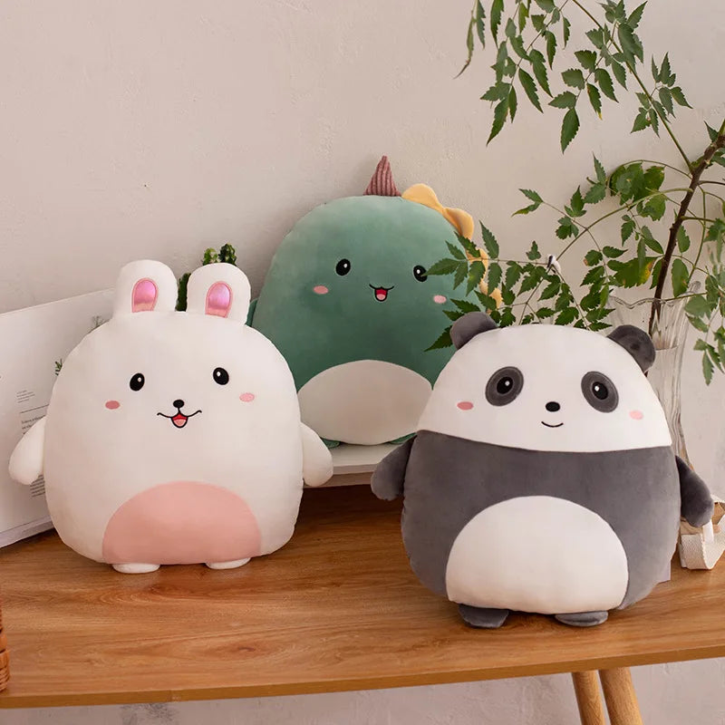 Cuddly Kawaii Zoo Animal Plushies - Soft Squishy Pillows for Kids