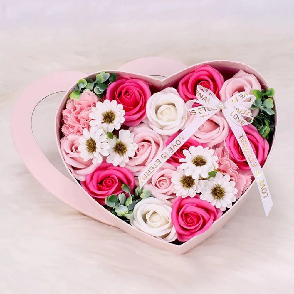 13Pcs Heart Shape Rose Gift Box