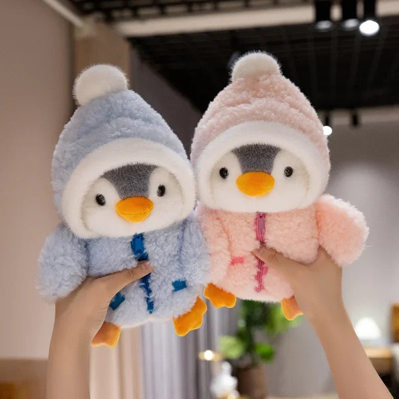 Cute Fluffy Penguin Plush Toy - Adorable Sleep Companion & Gift