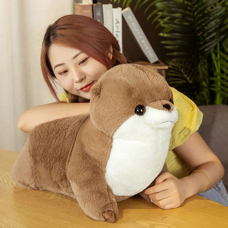 Cute 50cm Realistic Otter Plush Toy - Soft & Cuddly Gift for Kids