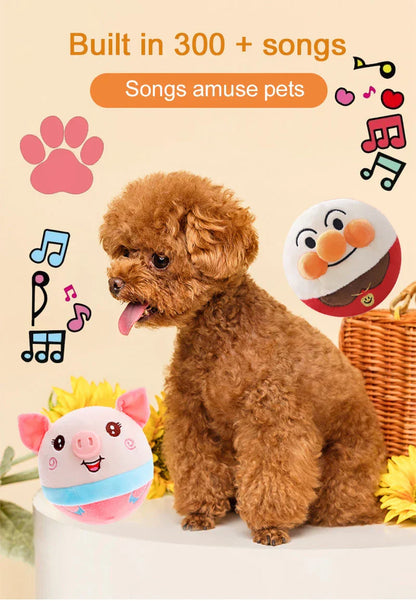 Electric Plush Toy Ball - Interactive Pet Toy for Dogs