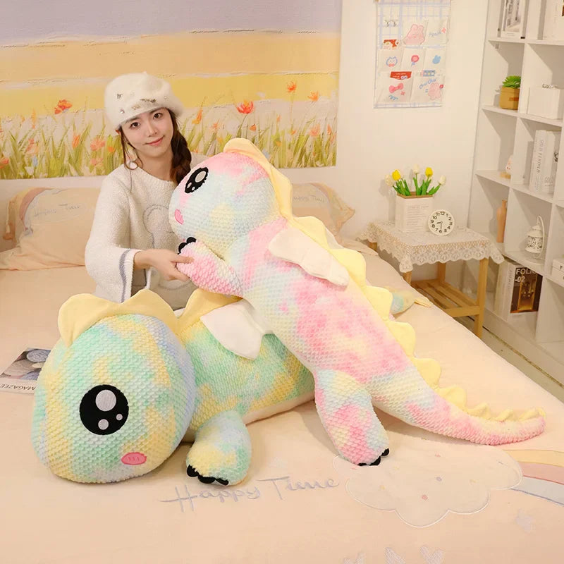 Giant Plush Unicorn Dinosaur Hug Pillow Soft Stuffed Toy