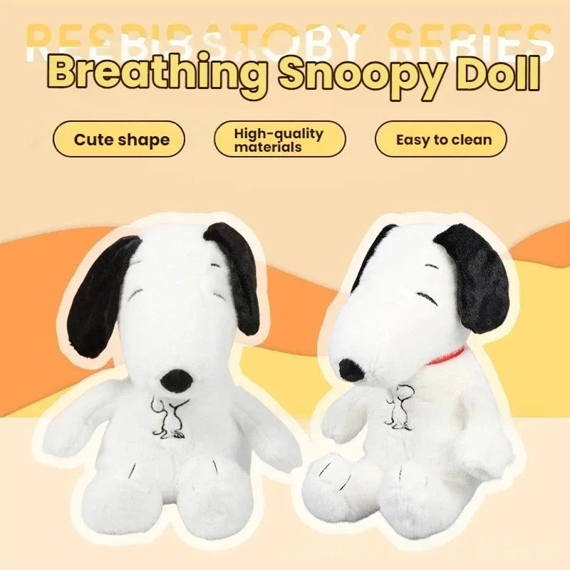 Glowing Breathing Snoopy Plush - Soft Sleep Aid Toy for Kids