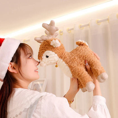 Kawaii Christmas Tree & Elk Plush Dolls - Soft Holiday Decor for Kids