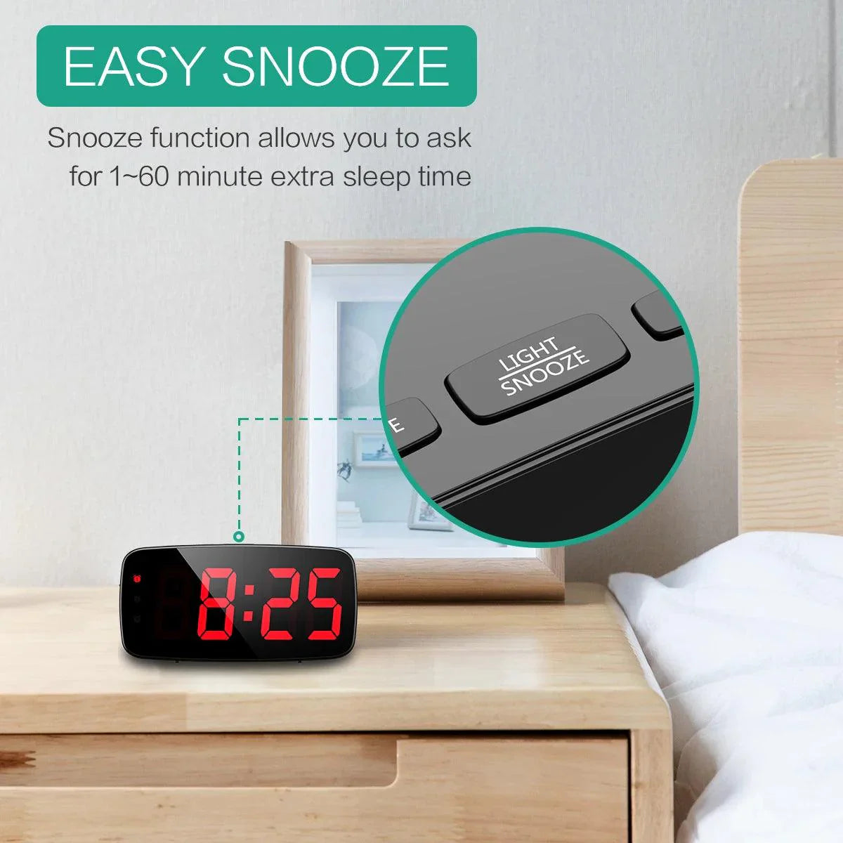 Digital Led Clock Desktop Alarm Clock