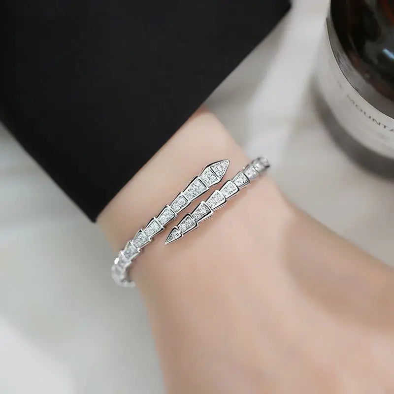 Snake Bone Open Bracelet