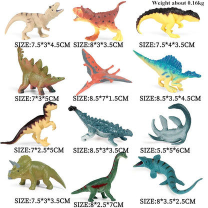 Montessori Miniature Lion Shark Horse Dinosaur Animals Model Set Action Figures