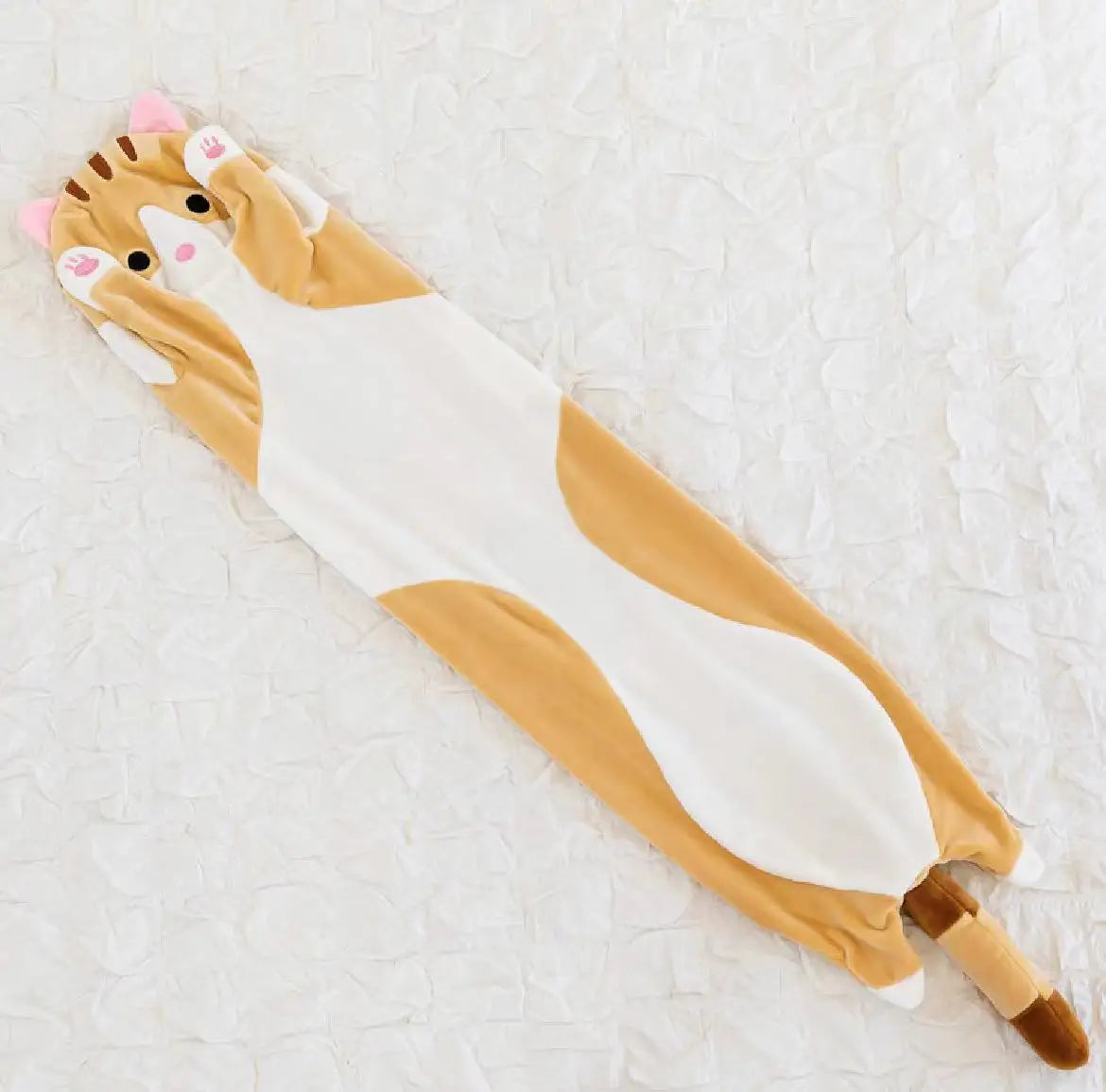 Long Cat Plush Toy Soft Pillow for Kids Girls Sleep