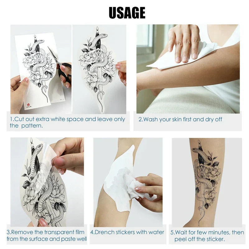 Full Arm Temporary Tattoos