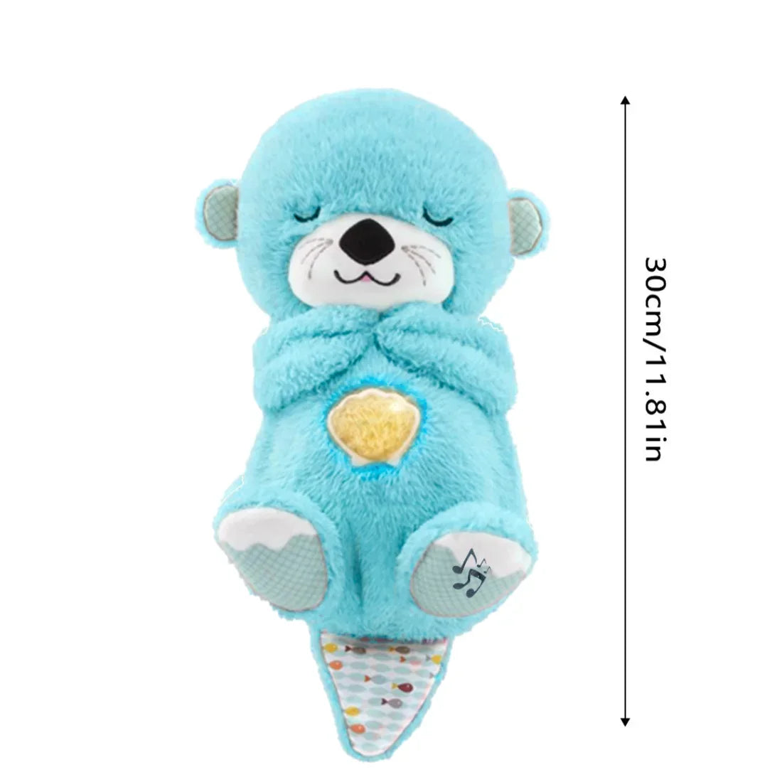 Breathing Otter Plush Toy: Soothe Baby with Lights & Sounds