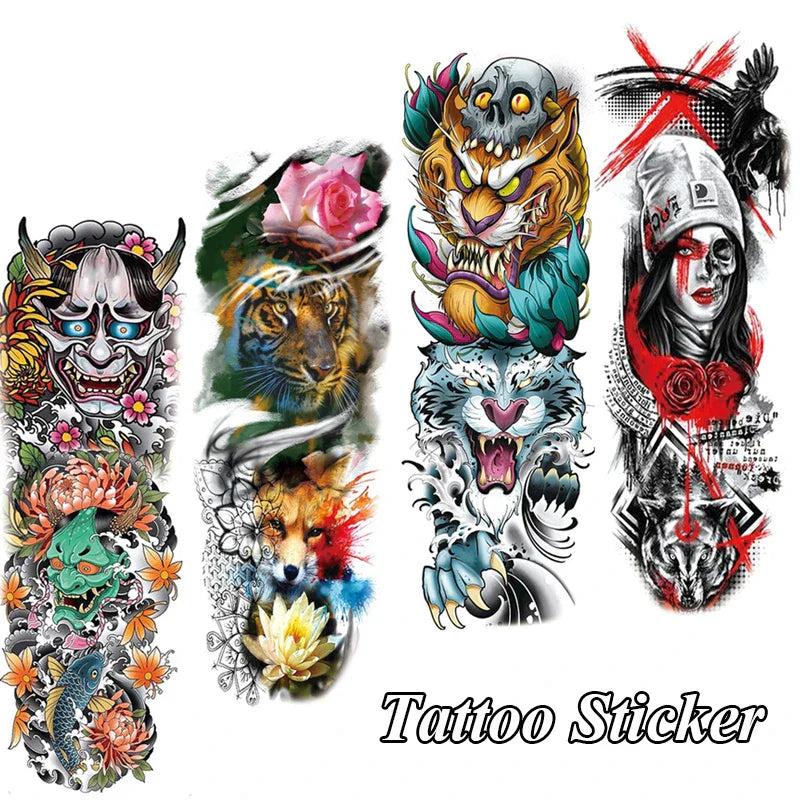 Full Arm Temporary Tattoos