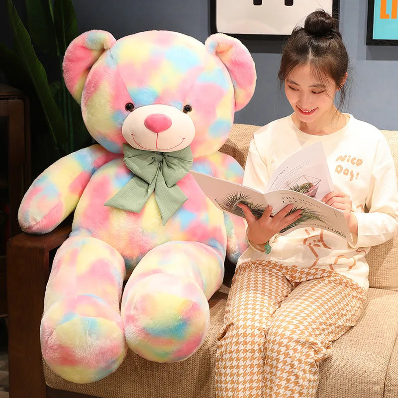 Giant Plush American Bear - Soft, Colorful Stuffed Toy for Kids & Lovers