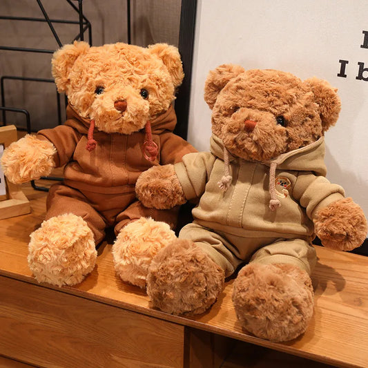 High Quality American Bear Plush Doll - Soft Teddy with Clothes