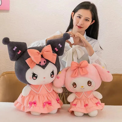 Cute Kuromi Plush Doll - 30cm Sanlio Purple Dress Gift for Anime Lovers